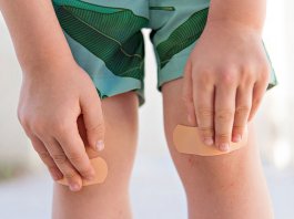 Cómo curar heridas leves en niños