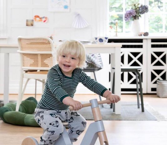 Triciclo Sebra de madera para niños